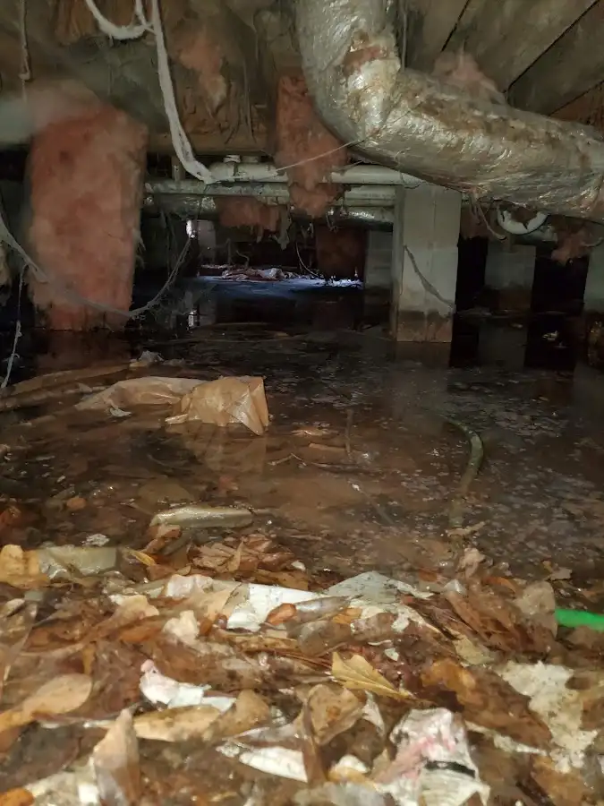Crawl space flood assessment for Commercial Water Damage Restoration in Camp Pendleton Mainside